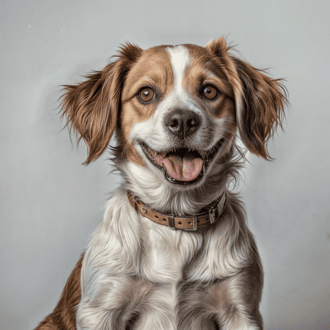 Tia Catarina cachorro vira lata peludinho