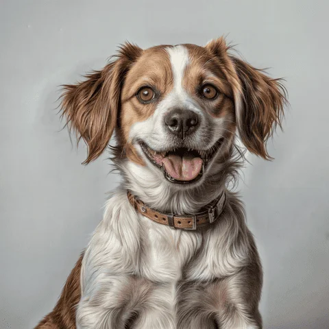 Tia Catarina cachorro vira lata peludinho